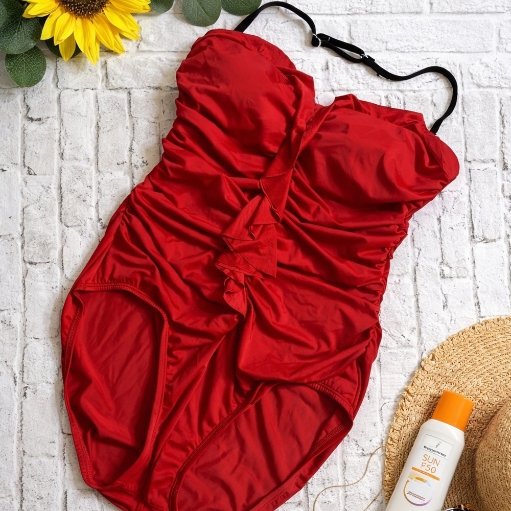Jantzen Classics One Piece Ruched Swimsuit 8 (?)